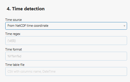 Time detection section: 4. Time detection.
